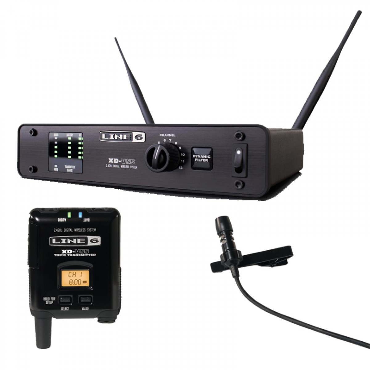 Line 6 XD-V55 Lavalier Digital Wireless Microphone System